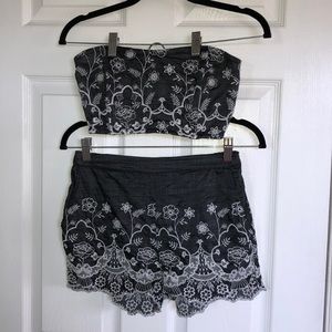 Forever 21 Halter top with shorts